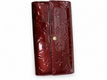 24 Pre-owned Louis Vuitton Burgundy Monogram Vernis Sarah Wallet actual item white background