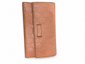 26 Pre-owned GUCCI Blush Guccissima Flap Long Wallet actual item white background